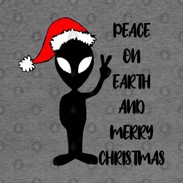 Aliens say peace on earth and merry Christmas by S-Log